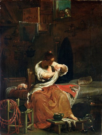 The Flea by Giuseppe Maria Crespi